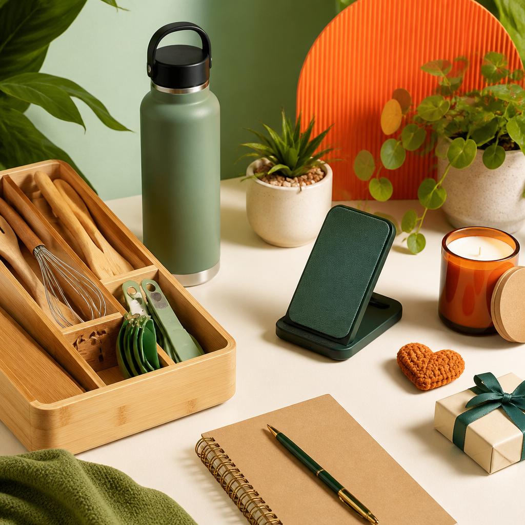 Thoughtfully arranged everyday products ready for an honest review on a bright desk